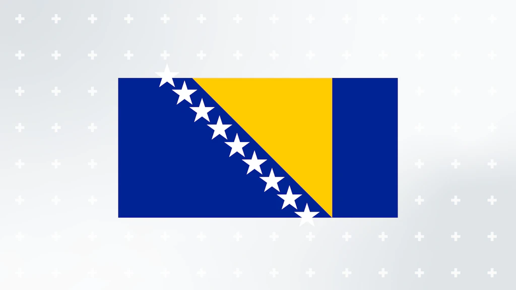 Drapeau de la Bosnie-Herzégovine